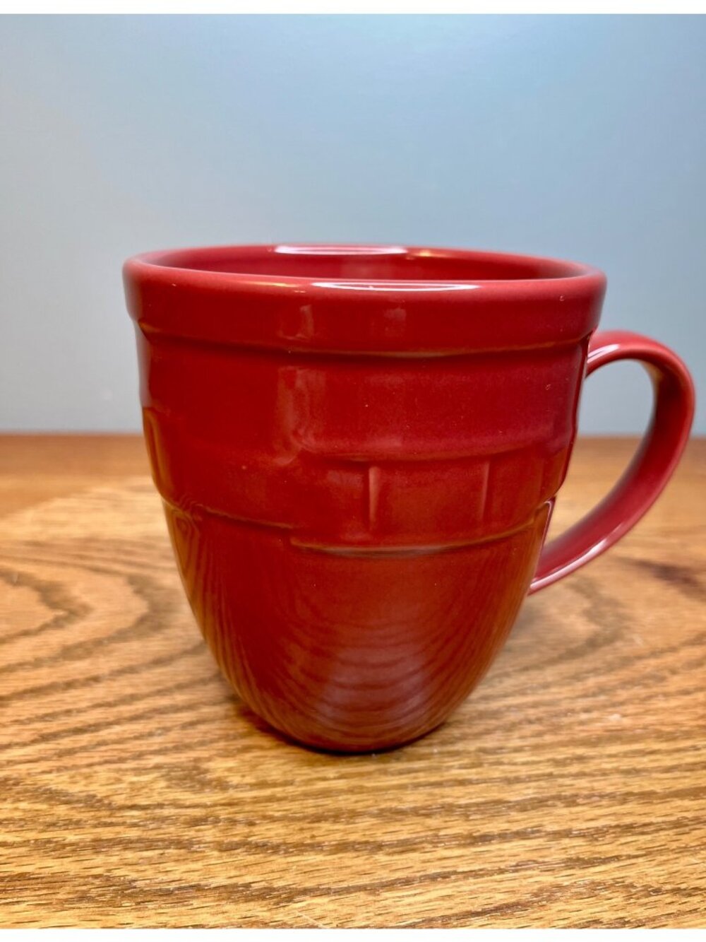 Longaberger Woven Traditions Paprika  Jumbo Mug – 22 oz Oversized Extra Large Co